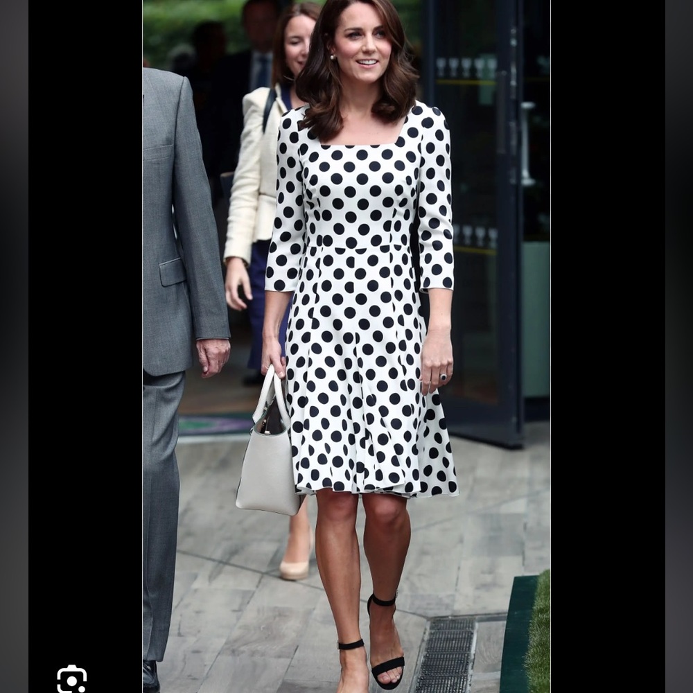 ✨Eliza J hi lo polka dot midi dress size 4 - Picture 2 of 13